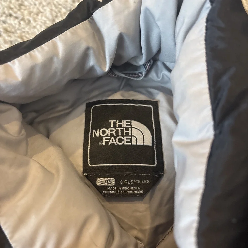 The North Face Jacket Girls Large 14/16 Black Goose Down 550 Fill Puffer Coat
